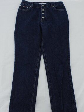Tommy Hilfiger‎ Vintage Jeans – Exposed Button Fly – Straight Leg – Dark Blue